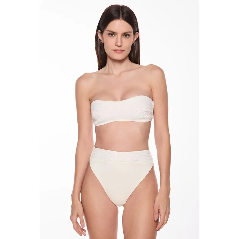 Biquíni Sutiã Faixa Bruma Franjas Off White OFF WHITE/OFF WHITE G/L