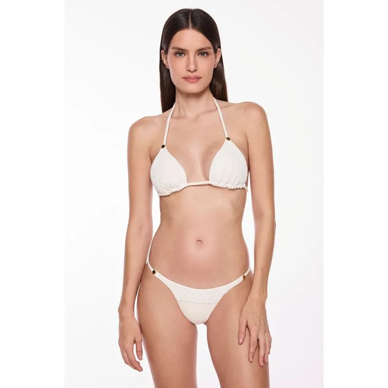 Biquíni Calcinha Lateral Fixa Bruma Franjas Off White C1833B OFF WHITE/OFF WHITE M/M