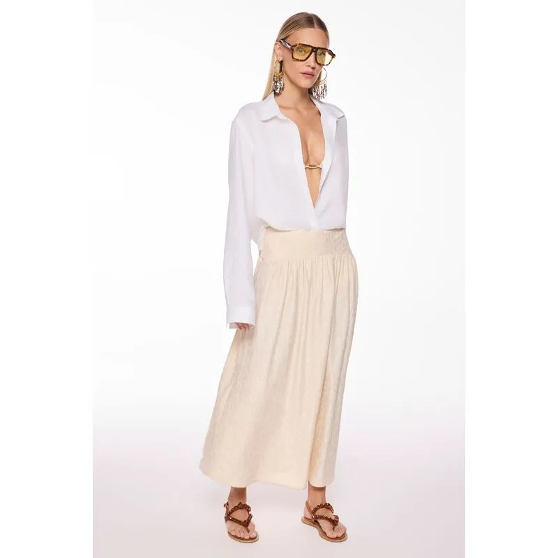 Saia Midi Yarae Off White OFF WHITE/OFF WHITE P/S