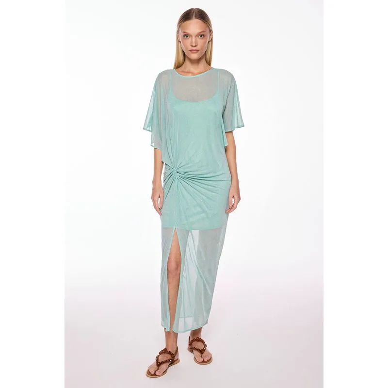 Vestido Longo Poa Verde VERDE/GREEN P/S