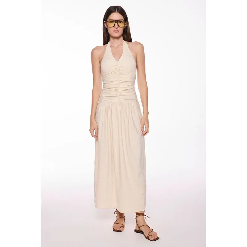Vestido Midi Yarae Off White OFF WHITE/OFF WHITE M/M