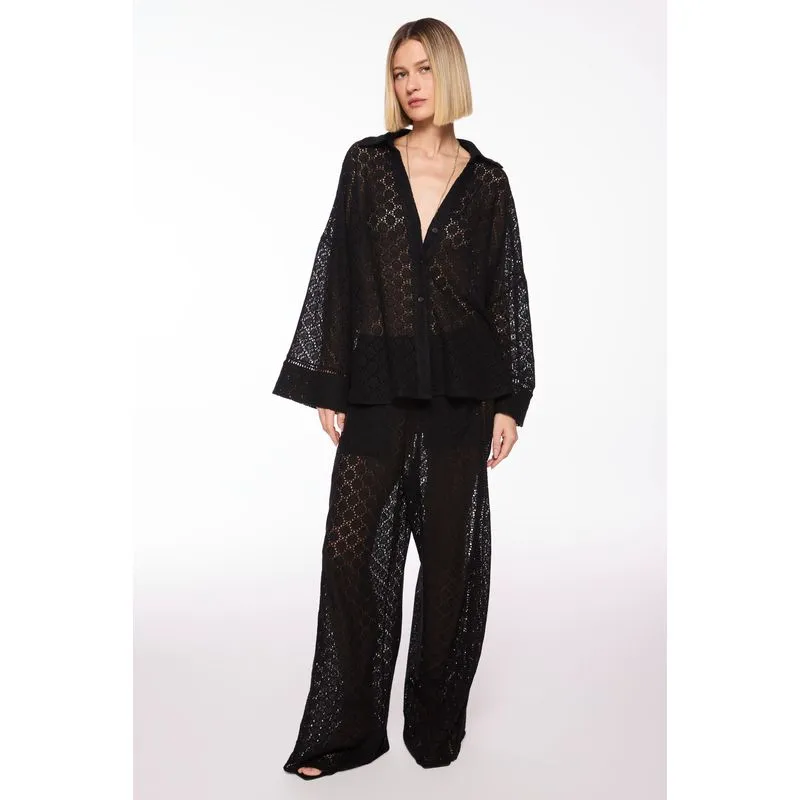 Calça Reta Maraca Preto PRETO/BLACK P/S
