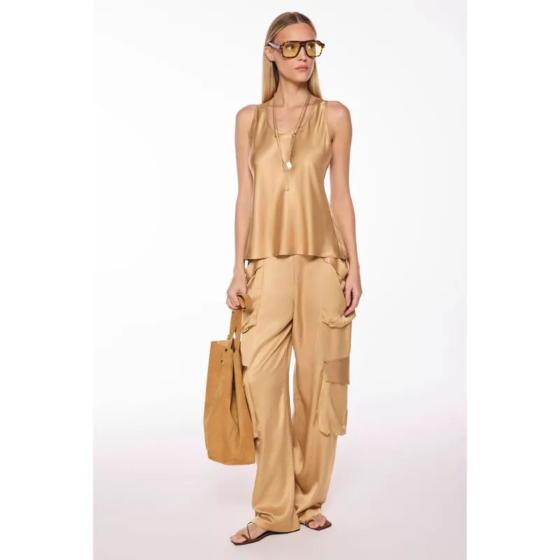 Blusa Regata Calandra Dourado DOURADO/GOLDEN P/S