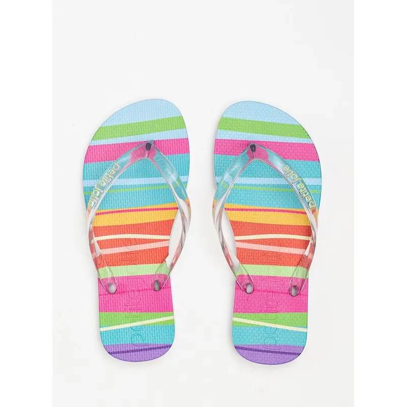 Chinelo Infantil Petite Jolie Listras Coloridas 5 PJ6969IN 33-4