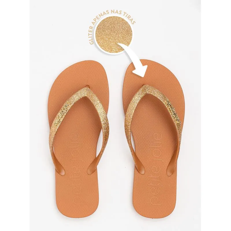 Chinelo Petite Jolie Fresh Doce De Leite PJ7298CX 39-0