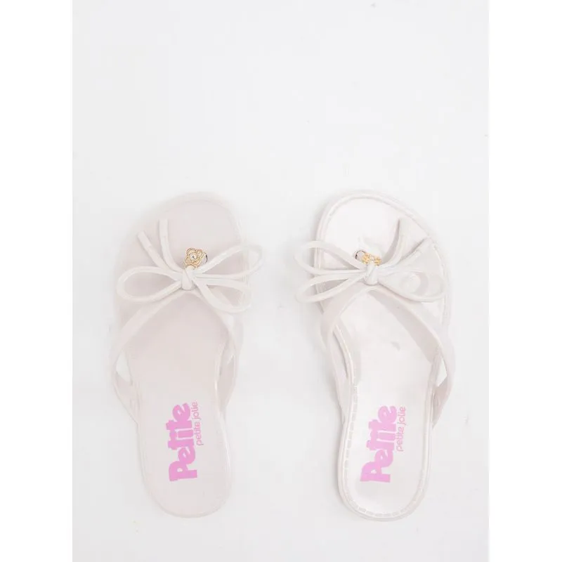 Chinelo Infantil Petite Jolie Lucky In White/Rosa PJ7356IN 30