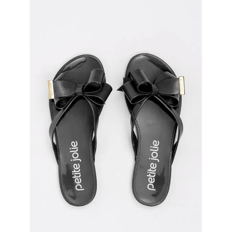 Chinelo Petite Jolie Lucky Preto/Branco PJ4533 33