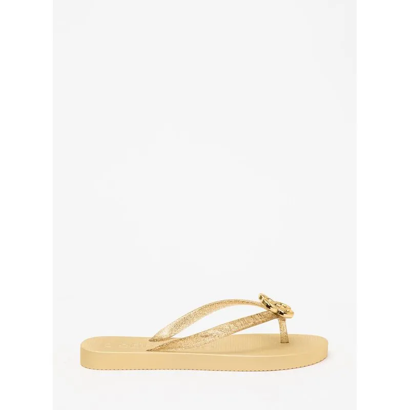 Chinelo Petite Jolie Fresh Glitter Ouro Light/Vanilla PJ7704 38