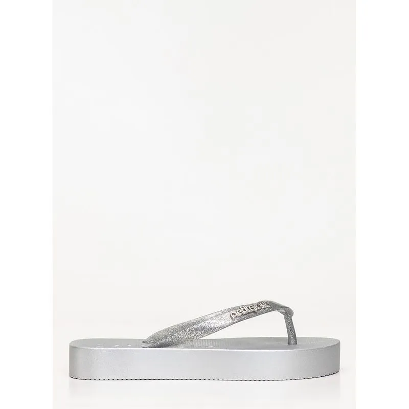 Chinelo Petite Jolie Fresh Up Full Glitter Prata PJ7705 38