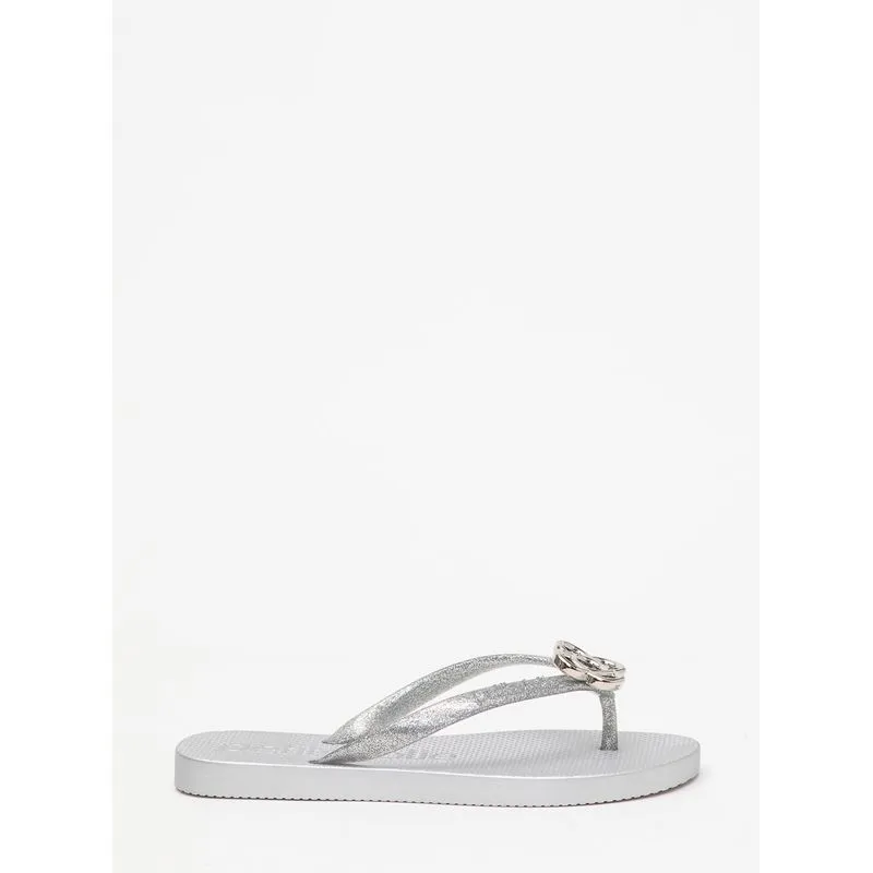 Chinelo Petite Jolie Fresh Full Glitter Prata/Ice PJ7704 39-0