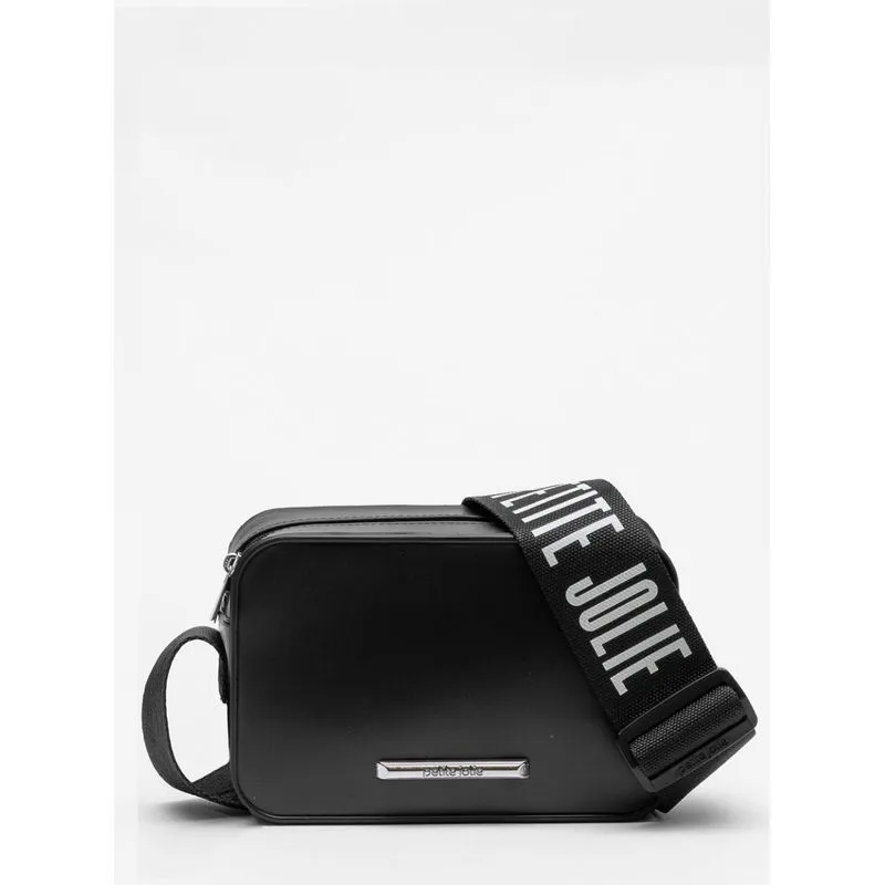 Bolsa Petite Jolie Pop Matte Preto/Prata PJ11295