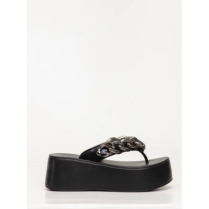 Chinelo Petite Jolie Plus II Preto/Grafite PJ7350II 39-0