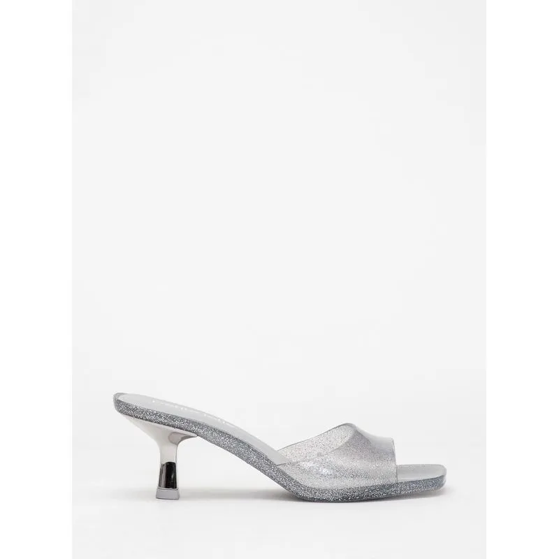 Tamanco Petite Jolie Icon Full Glitter Prata PJ7368 36