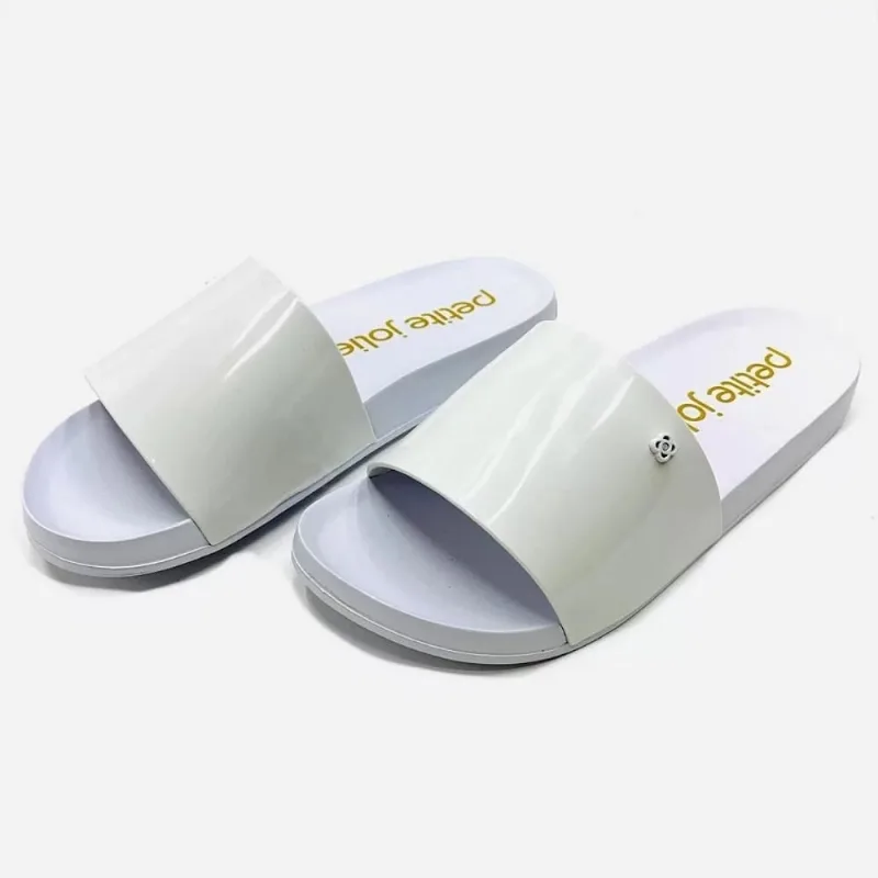 Chinelo Feminino Petite Jolie Slide J-Lastic Branco PJ5494 38 / Branco