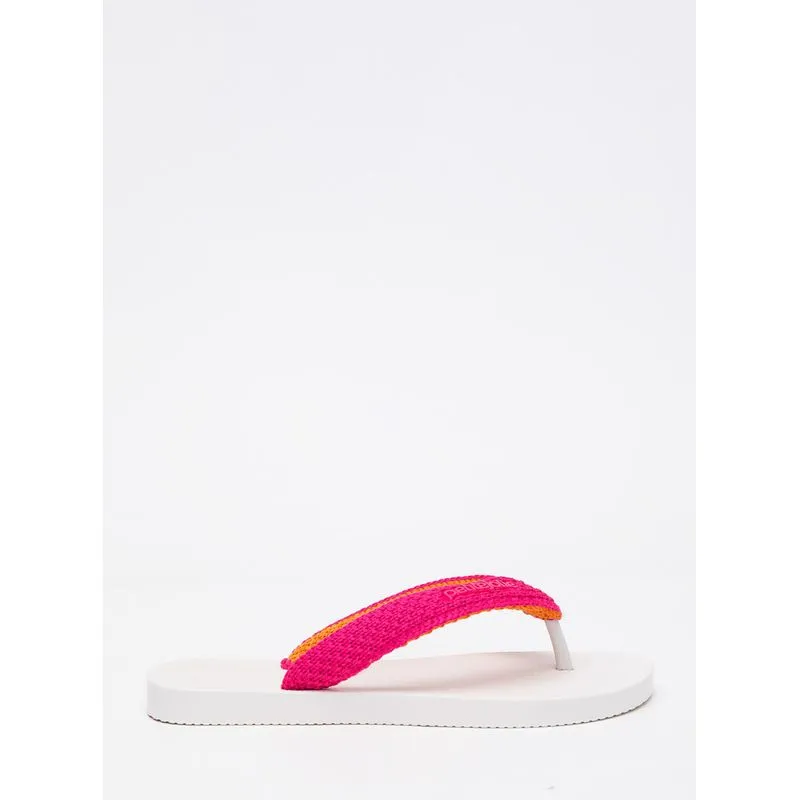 Chinelo Petite Jolie Fresh Crochê White PJ7766 37