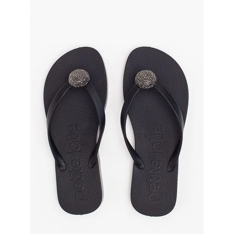 Chinelo Petite Jolie Fresh Preto PJ7677 36