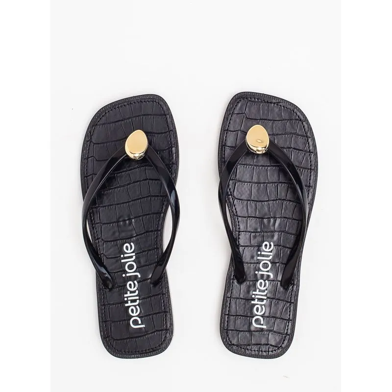 Chinelo Petite Jolie Refresh Preto PJ7679 33-4