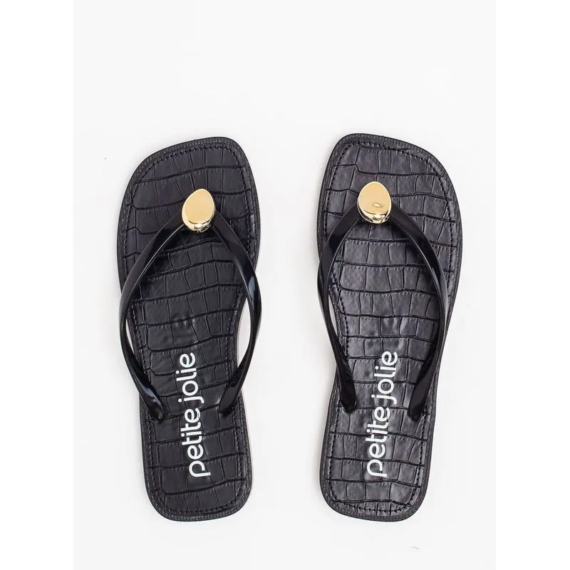 Chinelo Petite Jolie Refresh Preto PJ7679 35