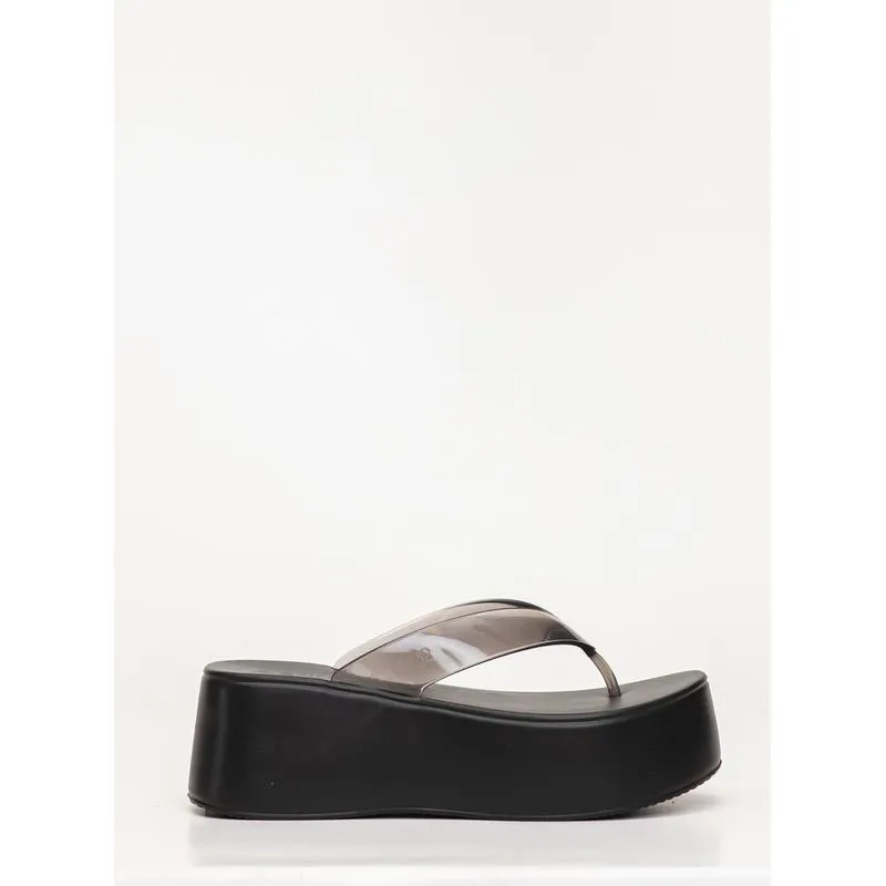 Chinelo Petite Jolie Plus II Preto Translúcido/Preto PJ7703 36