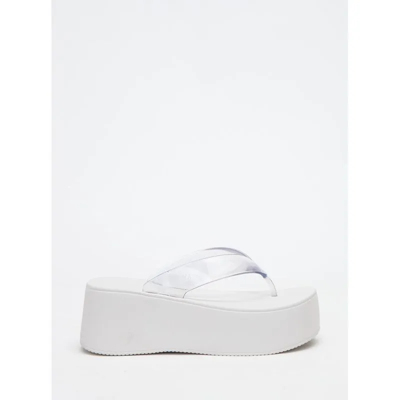 Chinelo Petite Jolie Plus II Translúcido/White PJ7703 36
