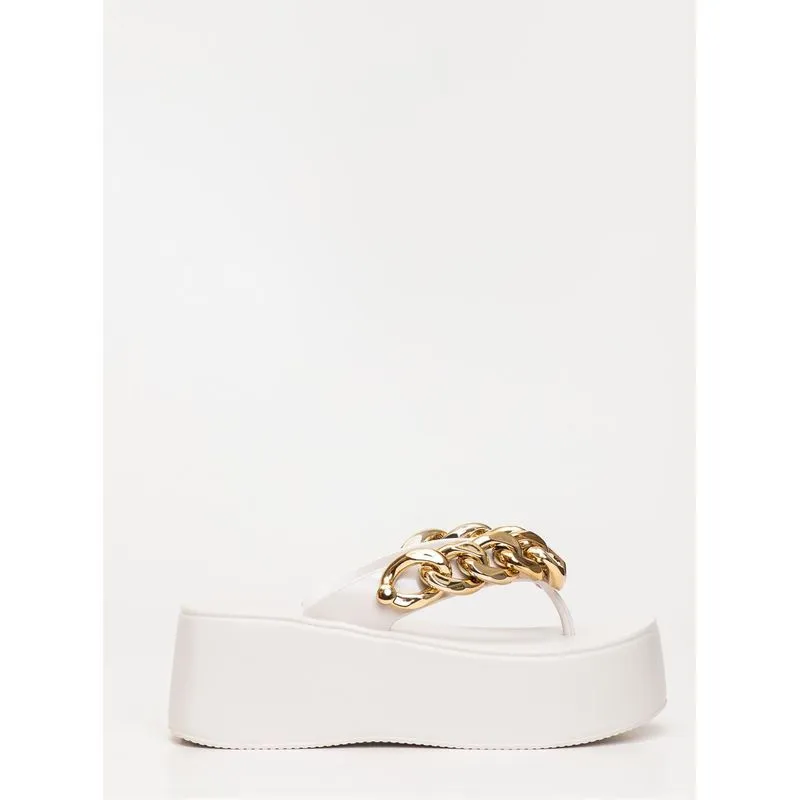 Chinelo Petite Jolie Plus II White/Ouro PJ7350II 38