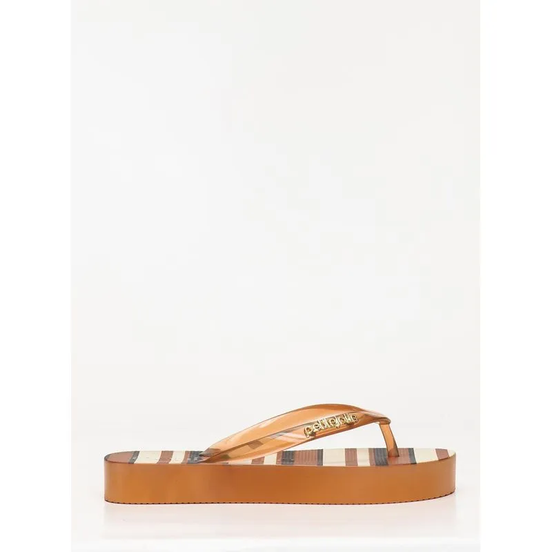 Chinelo Petite Jolie Fresh Up Doce Leite/Listras 8 PJ7354 36