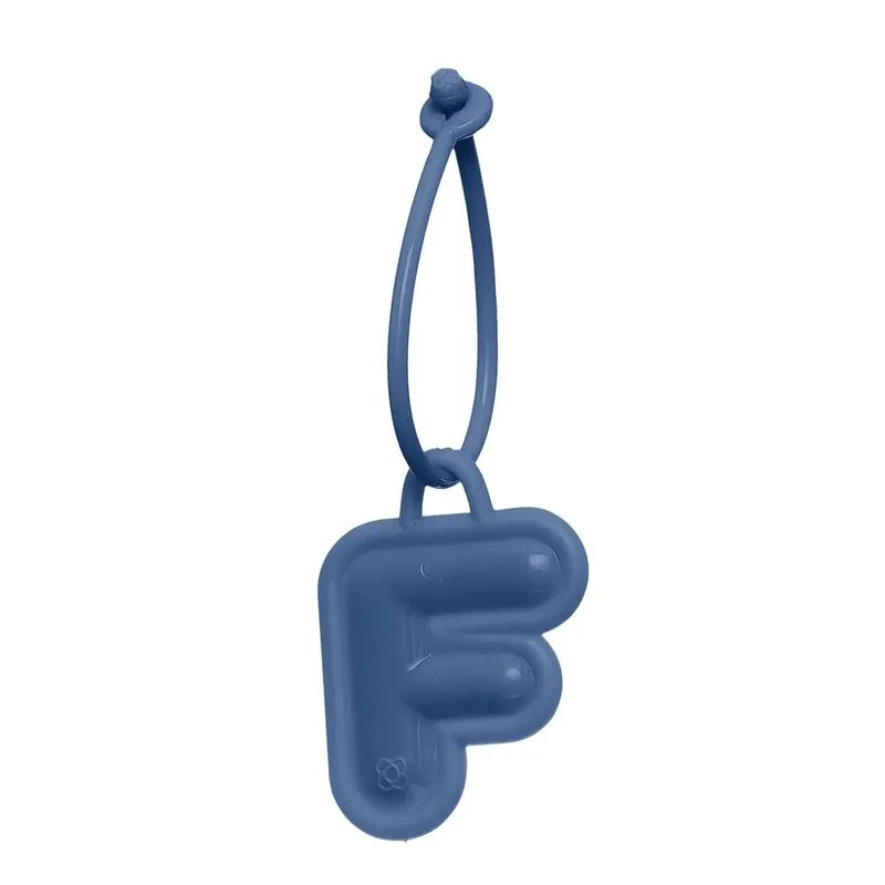 Chaveiro de Letras Azul Jeans PJ6023 F