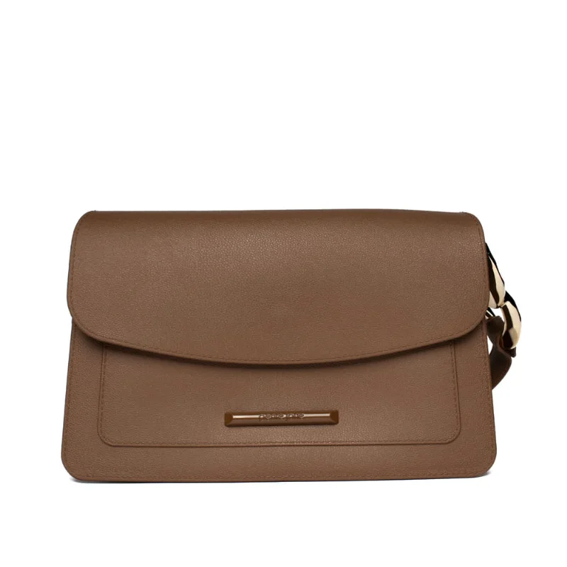 Bolsa Feminina Petite Jolie Baguete Média Corrente Marrom - U