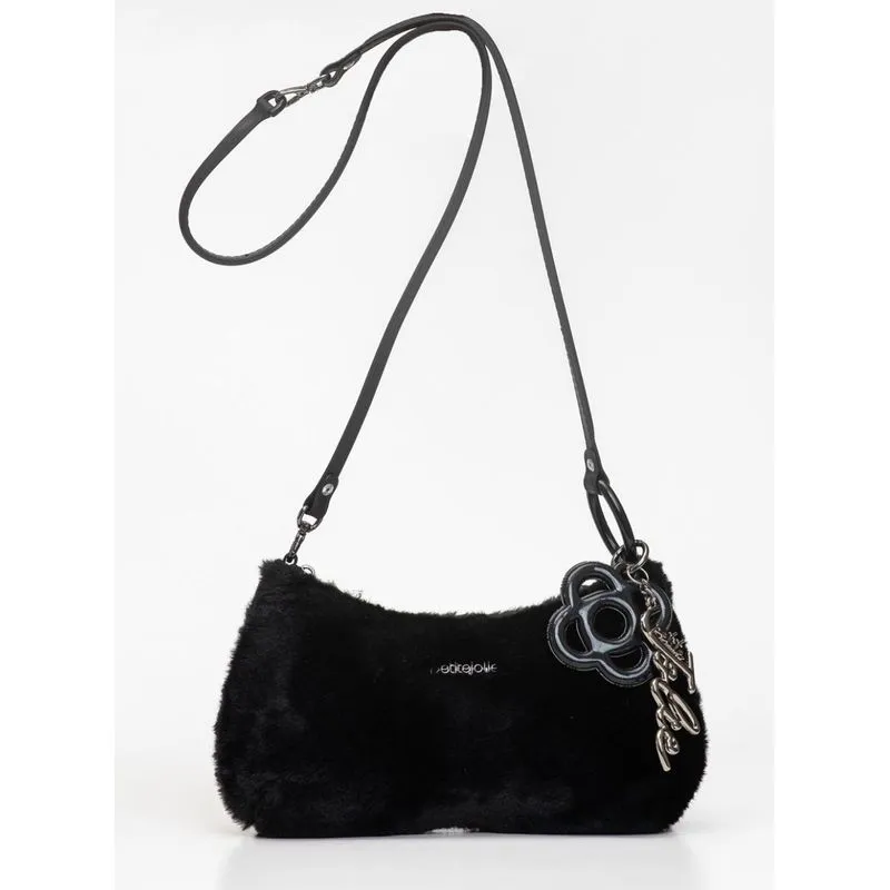 Bolsa Petite Jolie Icon Fur Bag Preto PJ11369