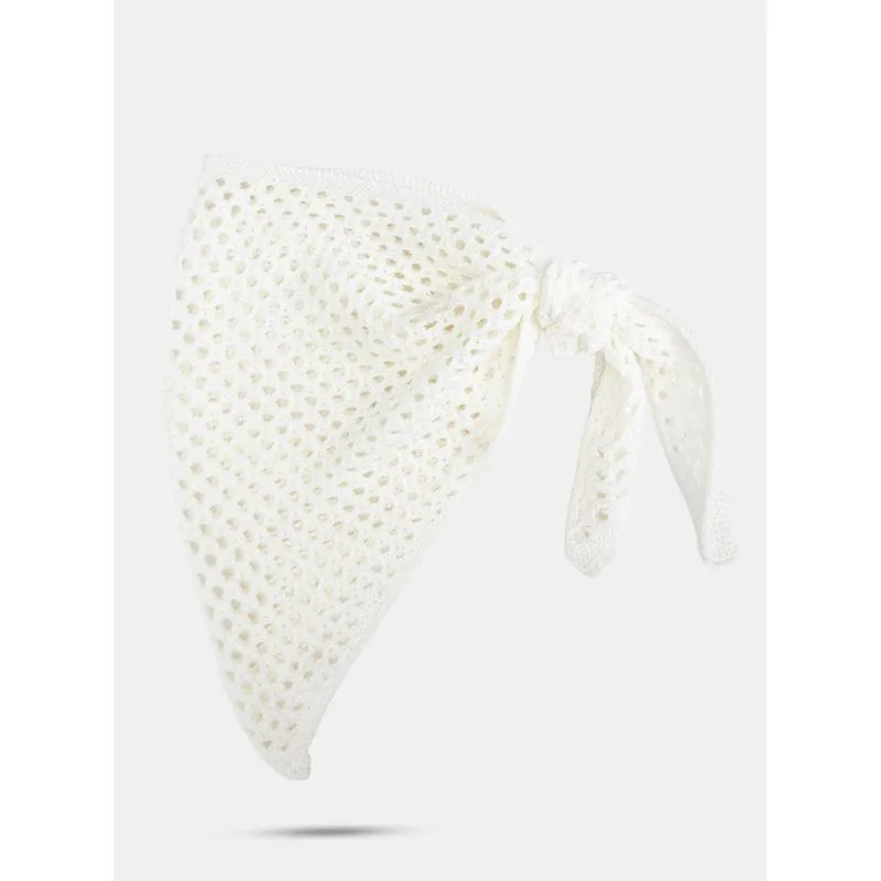 Lenço Petite Jolie Crochê Creme PJ20353 Lenço Petite Jolie Creme PJ20353