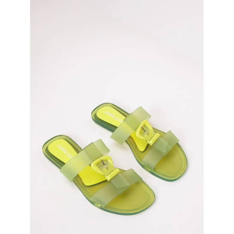 Chinelo Petite Jolie Jimmy Limão Translúcido PJ7662 35