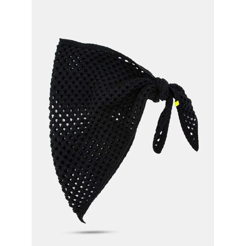 Lenço Petite Jolie Crochê Preto PJ20353 Lenço Petite Jolie Preto PJ20353