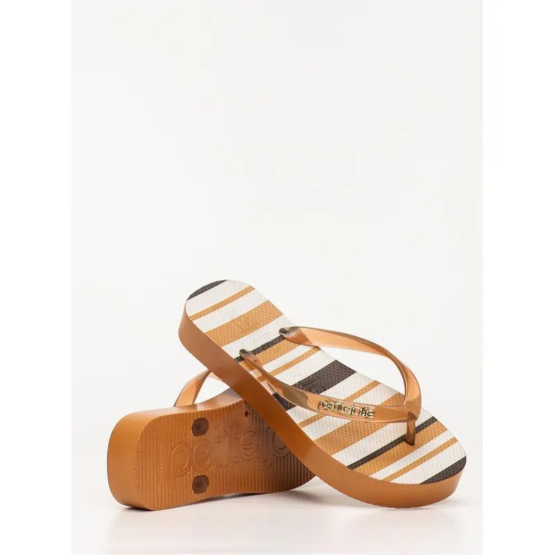 Chinelo Petite Jolie Fresh Up Doce Leite Translúcido PJ7354 33-4