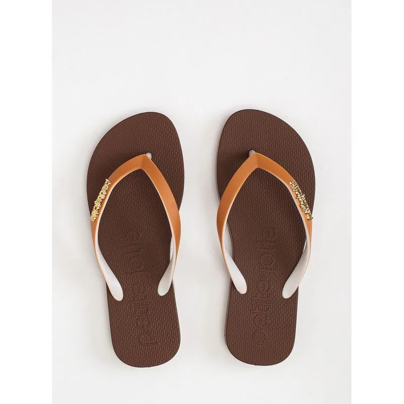 Chinelo Petite Jolie Fresh White/Sola Chocolate PJ7638 39-0
