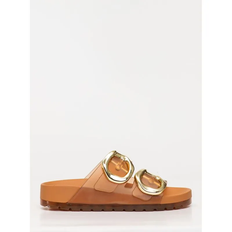 Chinelo Petite Jolie Lovin' Flat Doce De Leite PJ7731 33-4