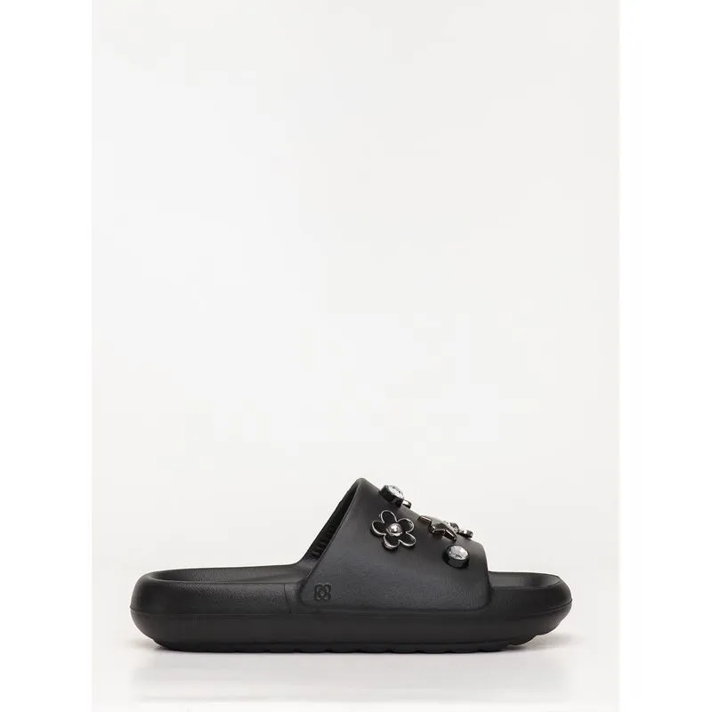 Chinelo Slide Petite Jolie Hug Preto PJ7733 38