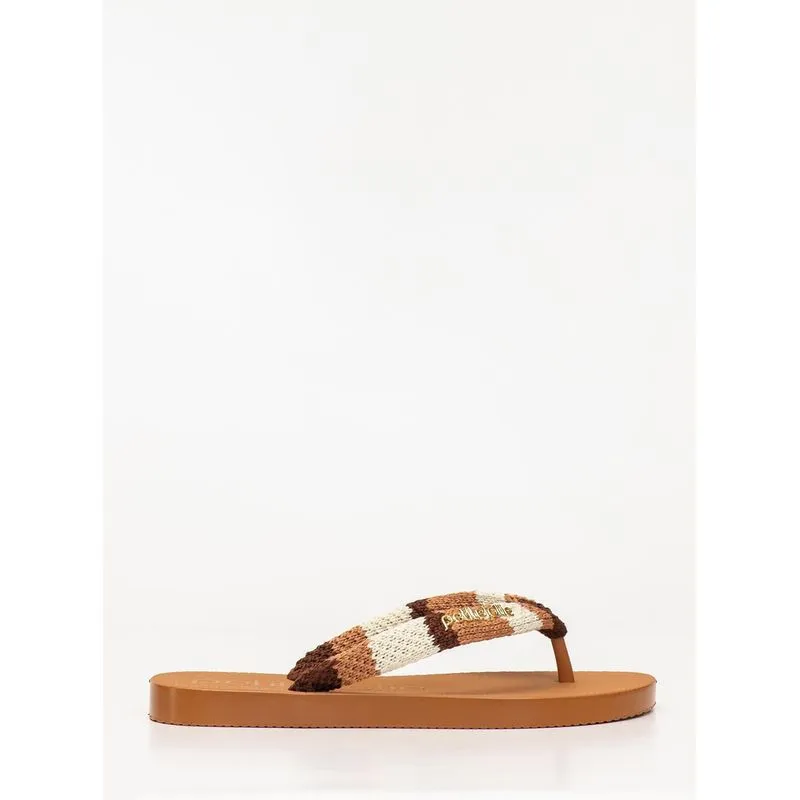 Chinelo Petite Jolie Fresh Crochê Doce De Leite PJ7766 36