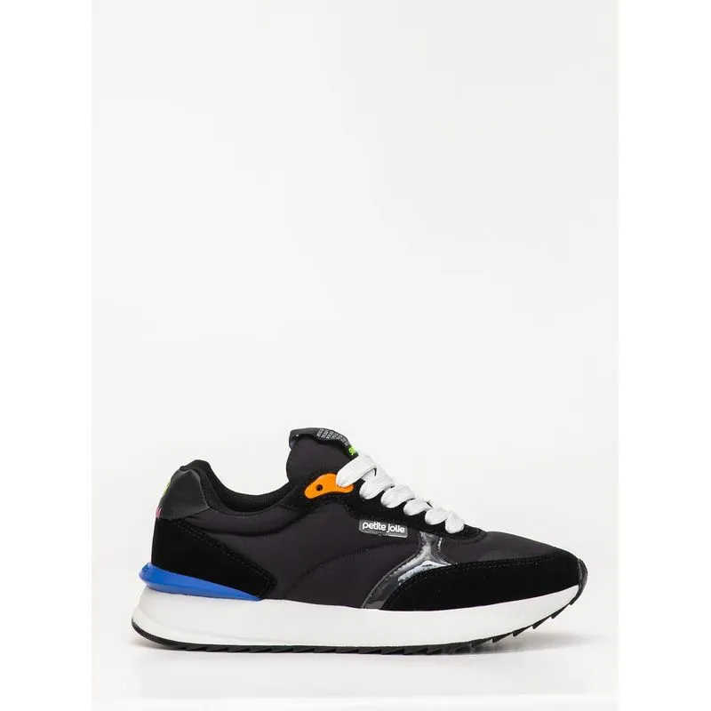 Tênis Petite Jolie Retro Running Preto PJ7541 38