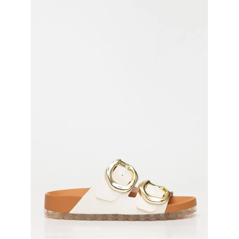 Chinelo Petite Jolie Lovin' Flat Creme/Doce De Leite PJ7731 35