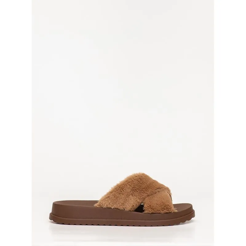 Chinelo Petite Jolie Smash Fur Chocolate PJ7709 37