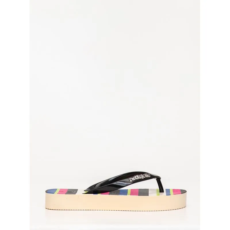 Chinelo Petite Jolie Fresh Up Preto/Multicolor 3 PJ7354 37