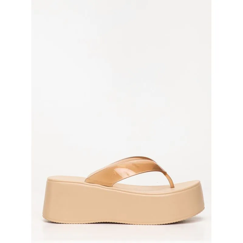 Chinelo Petite Jolie Plus II Translúcido/Areia PJ7703 33-4