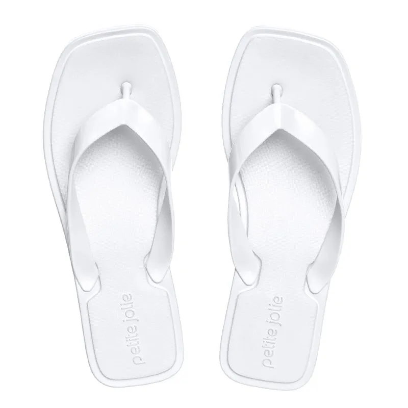 Chinelo Petite Jolie Square Branco PJ5805II 33-4