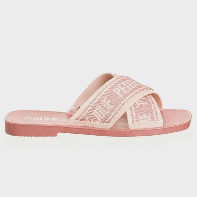 Chinelo Feminino Vibe J-Lastic New Nude Rosa Antigo Petite Jolie PJ6437