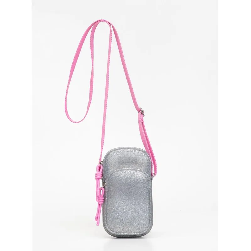 Bolsa Petite Jolie Fervo In Full Glitter Prata PJ11355IN