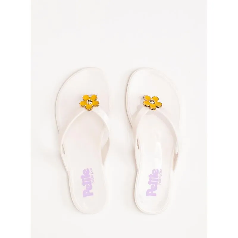 Chinelo Infantil Petite Jolie Lucky In Creme PJ7762IN 32