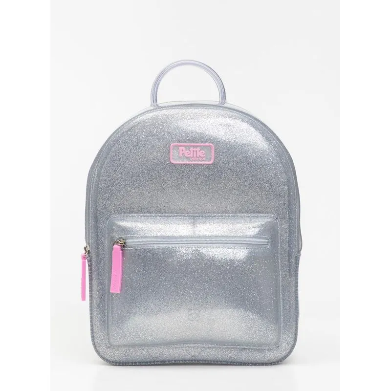 Mochila Infantil Lizzy In Full Glitter Prata PJ10582IN