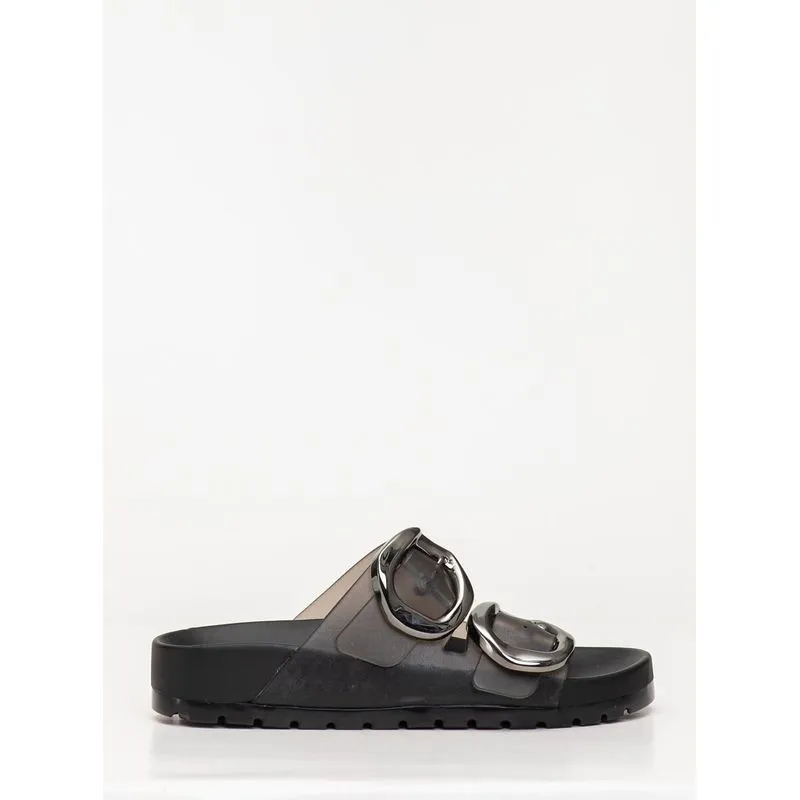 Chinelo Petite Jolie Lovin' Flat Preto Translúcido PJ7731 37