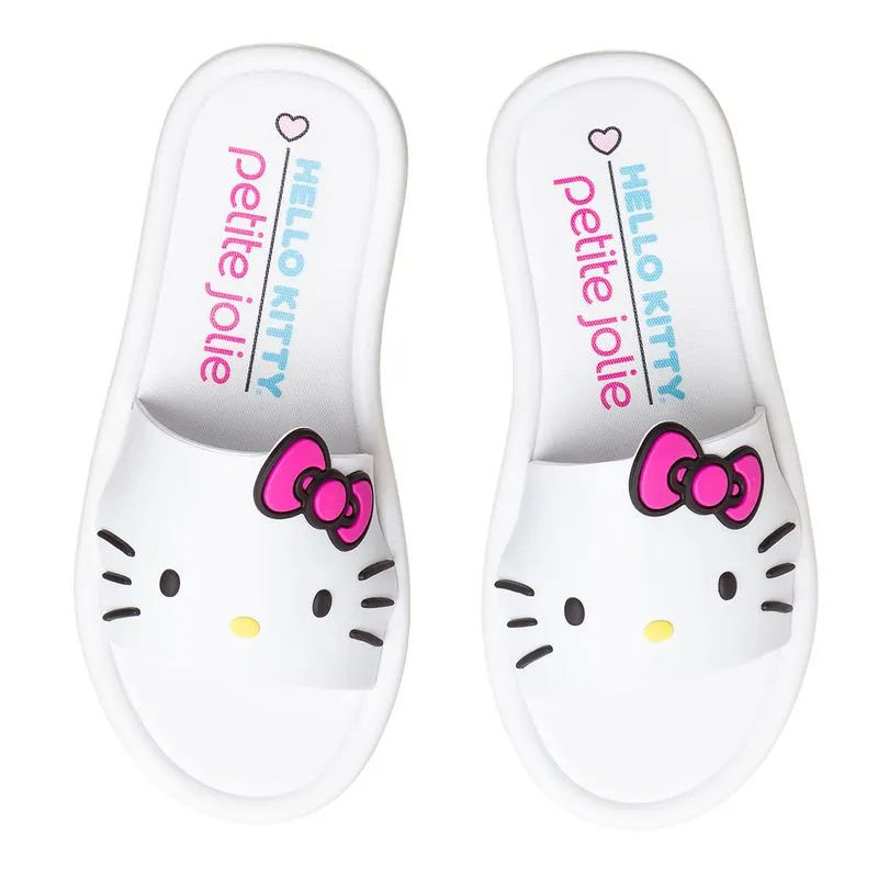 Chinelo Infantil Branco Hello Kitty + Petite Jolie PJ6646INH 35