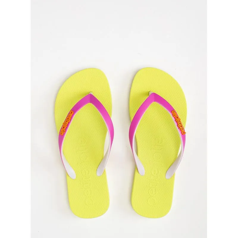 Chinelo Petite Jolie Fresh White/Limão/Rosa Pink PJ7638 37